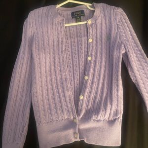 **NWOT** Girls Polo by Ralph Lauren  button up sweater